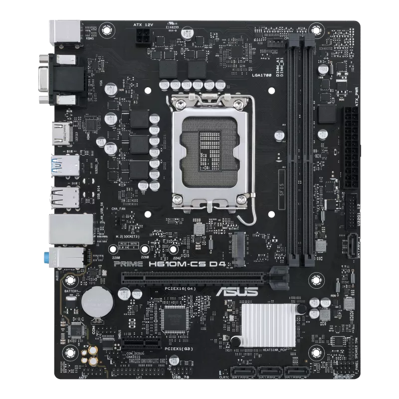 Asus Motherboard PRIME H610M-CS D4 DDR4 For Intel 12th 13th 14th Gen view 2